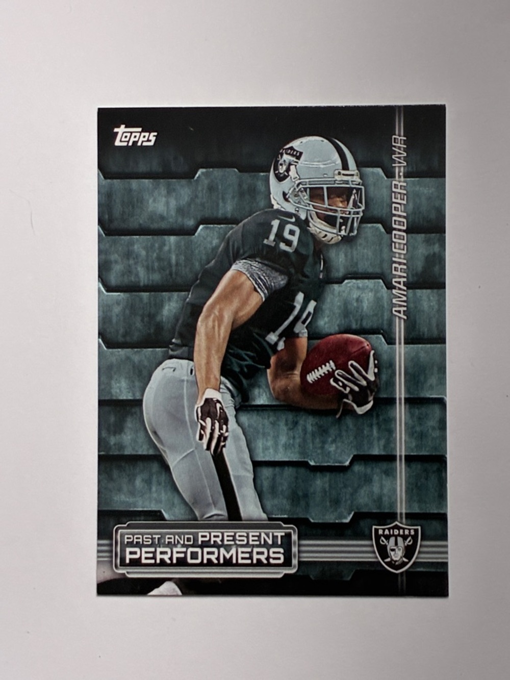 Topps Raiders Football Card - Black & Silver
